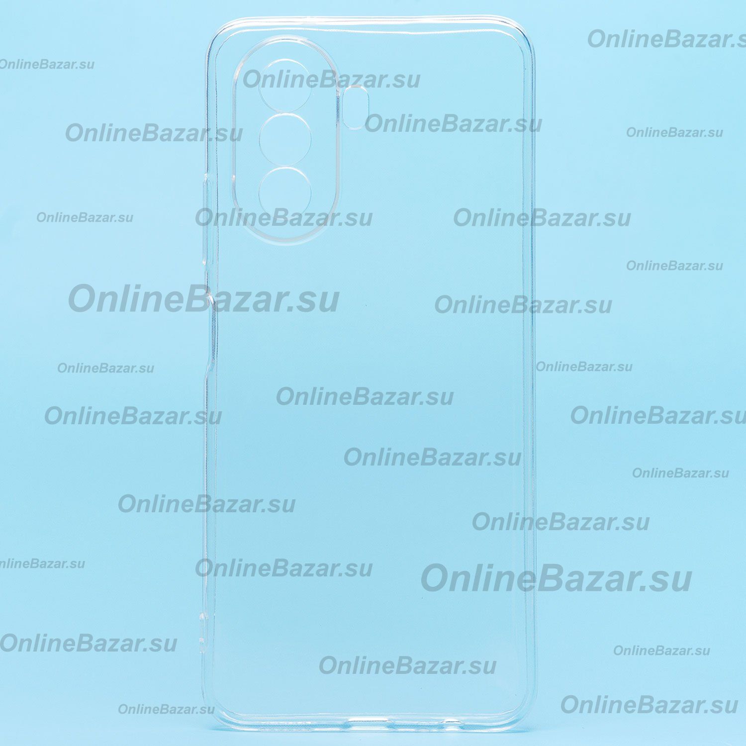 Чехол для Huawei Nova Y70 силиконовый ультратонкий <прозрачный> ― OnlineBazar.su