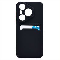 Чехол для Huawei Pura 70 силиконовый с картхолдером №9 <черный> ― OnlineBazar.su