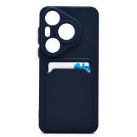 Чехол для Huawei HBN-LX9 силиконовый с картхолдером №9 <темно-синий> ― OnlineBazar.su