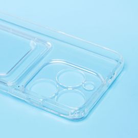 Чехол для Infinix Hot 40i (X6528B) силиконовый с картхолдером №2 <прозрачный>