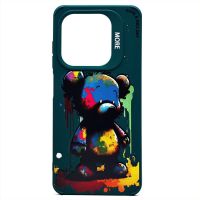 Чехол для Tecno Spark 20C (BG7n) силиконовый (рис. 335/медведь) <темно-зеленый> ― OnlineBazar.su