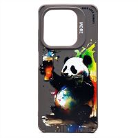 Чехол для Tecno Spark 20C (BG7n) силиконовый (рис. 335/панда) <серый> ― OnlineBazar.su