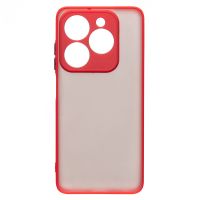 Чехол для Tecno Spark 20C (BG7n) пластиковый с окантовкой <красный> ― OnlineBazar.su