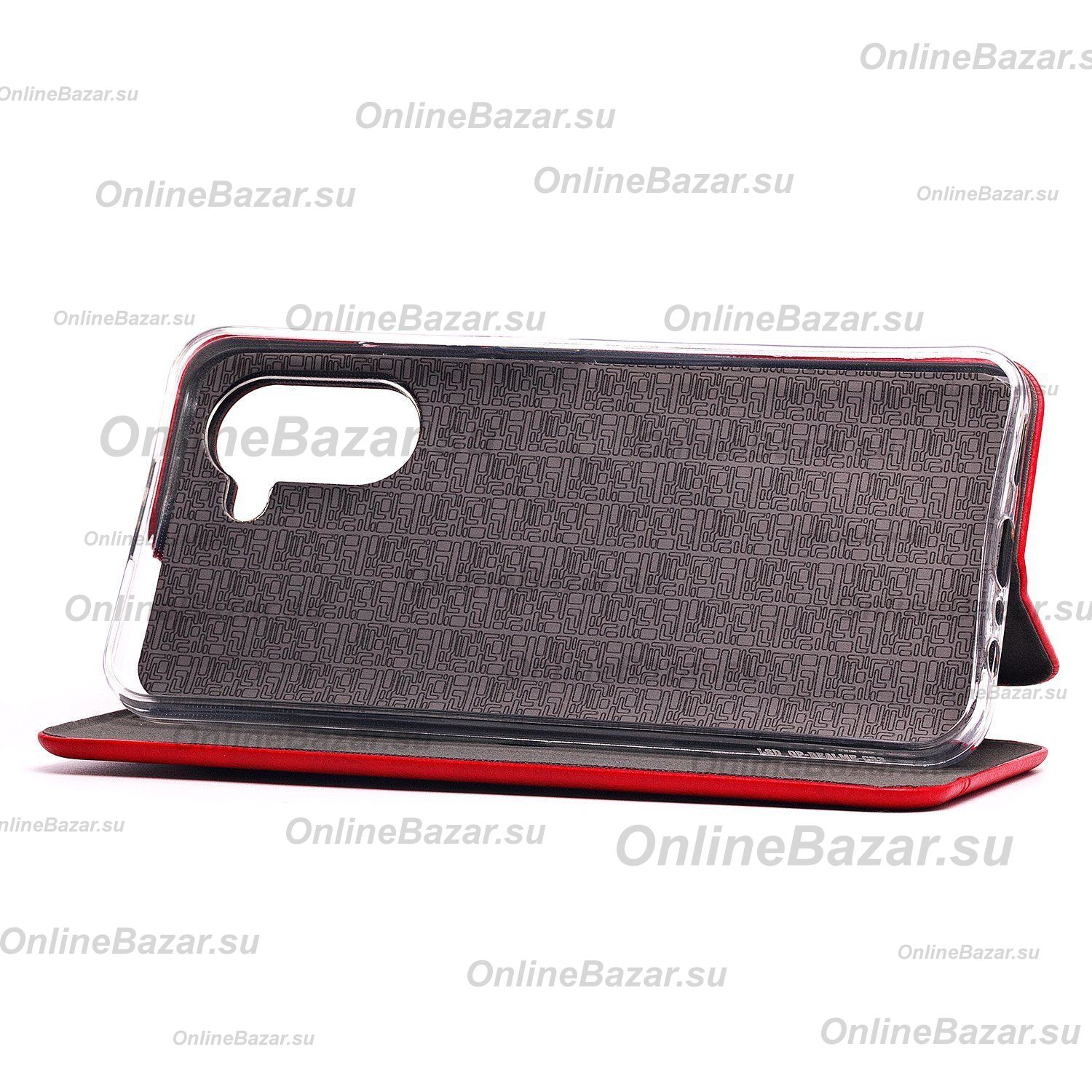 Чехол для Oppo A17k флип боковой кожзам №3 <красный> ― OnlineBazar.su