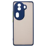 Чехол для Oppo Reno 11 Pro пластиковый с окантовкой <темно-синий> ― OnlineBazar.su