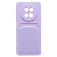 Чехол для Realme 12 5G силиконовый с картхолдером №9 <светло-фиолетовый> ― OnlineBazar.su