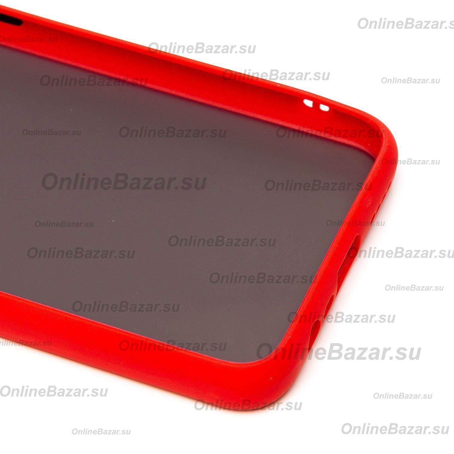 Чехол для Realme C25 пластиковый с окантовкой <красный> ― OnlineBazar.su