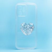 Чехол для Realme C35 силиконовый с попсокетом сердце <прозрачный> ― OnlineBazar.su