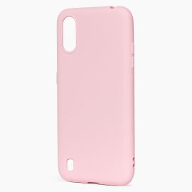 Чехол для Samsung SM-M015F (Galaxy M01) силиконовый Soft Touch 2 <светло-розовый>
