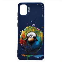 Чехол для Samsung SM-A055F (Galaxy A05) силиконовый (рис. 335/овечка) <темно-синий> ― OnlineBazar.su