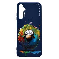 Чехол для Samsung SM-A057F (Galaxy A05s) силиконовый (рис. 335/овечка) <темно-синий> ― OnlineBazar.su