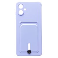 Чехол для Samsung SM-A065F (Galaxy A06) силиконовый с картхолдером №4 <светло-фиолетовый> ― OnlineBazar.su