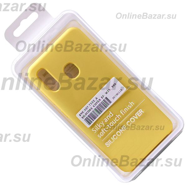 Чехол для Samsung SM-A205F (Galaxy A20) силиконовый Soft Touch <лимонный> (премиум) ― OnlineBazar.su
