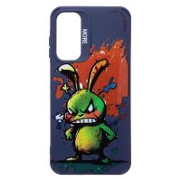 Чехол для Samsung SM-A256E (Galaxy A25 5G) силиконовый (рис. 335/заяц) <темно-синий> ― OnlineBazar.su