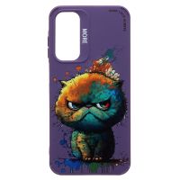 Чехол для Samsung SM-A256E (Galaxy A25 5G) силиконовый (рис. 335/кот) <фиолетовый> ― OnlineBazar.su