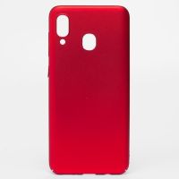 Чехол для Samsung SM-A205F (Galaxy A20) задняя крышка пластик Soft Touch <красный> ― OnlineBazar.su