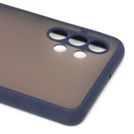 Чехол для Samsung SM-A325F (Galaxy A32) пластиковый с окантовкой <синий>