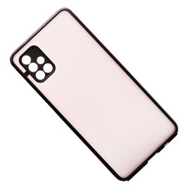Чехол для Samsung SM-A515F (Galaxy A51) пластиковый с окантовкой <черный>