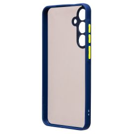 Чехол для Samsung SM-A556E (Galaxy A55 5G) пластиковый с окантовкой <темно-синий>