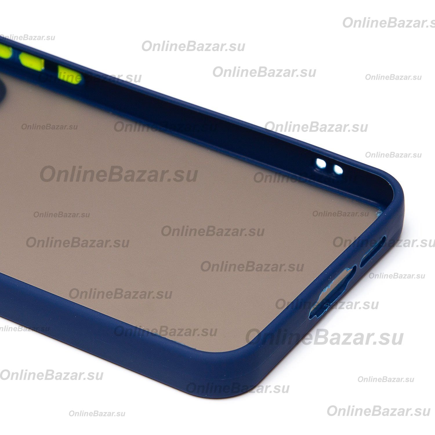 Чехол для Samsung SM-A556E (Galaxy A55 5G) пластиковый с окантовкой <темно-синий> ― OnlineBazar.su