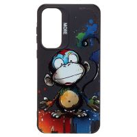 Чехол для Samsung SM-A556E (Galaxy A55 5G) силиконовый (рис. 335/обезьяна) <черный> ― OnlineBazar.su