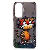 Чехол для Samsung SM-A556E (Galaxy A55 5G) силиконовый (рис. 335/тигр) <серый> ― OnlineBazar.su