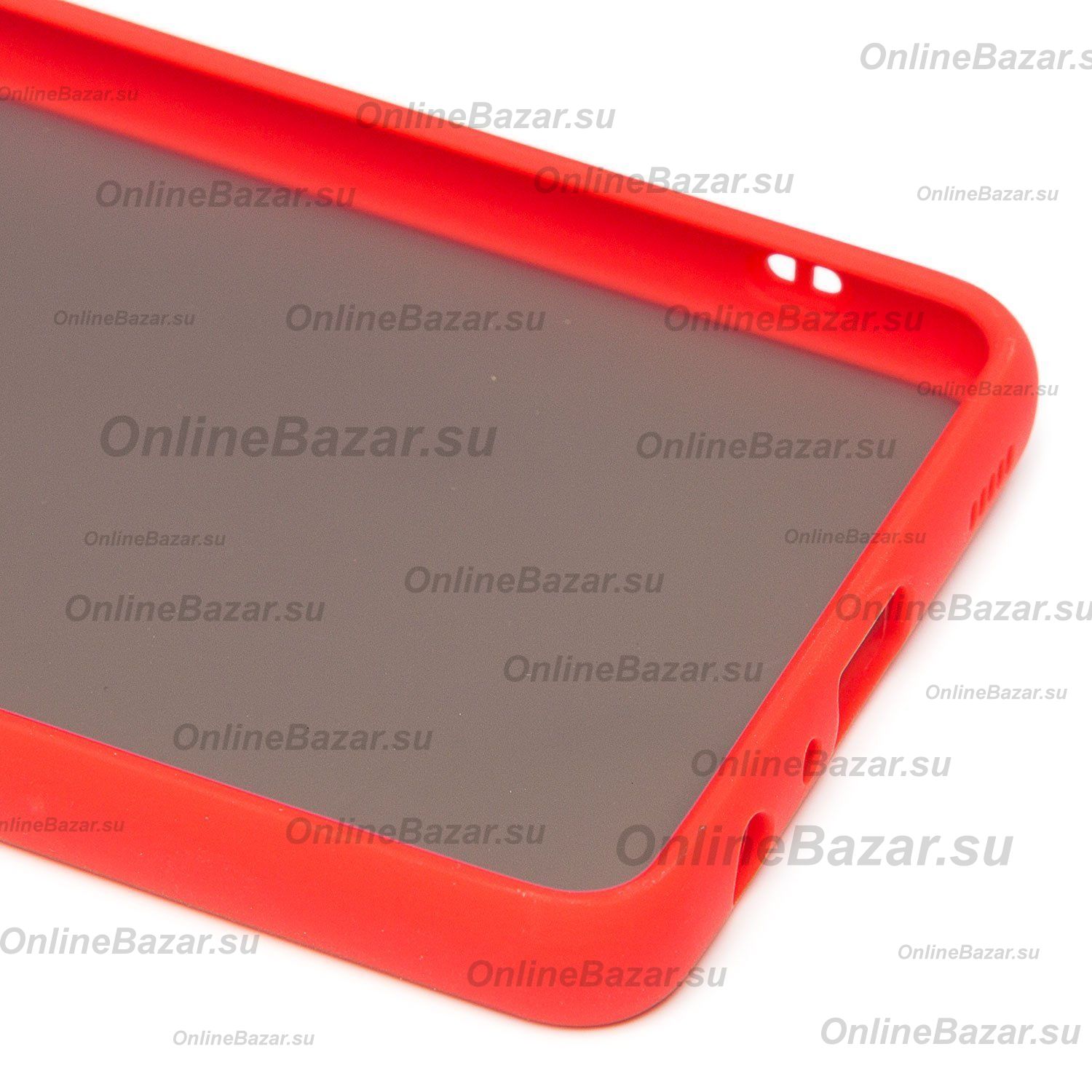 Чехол для Samsung SM-A725F (Galaxy A72) пластиковый с окантовкой <красный> ― OnlineBazar.su