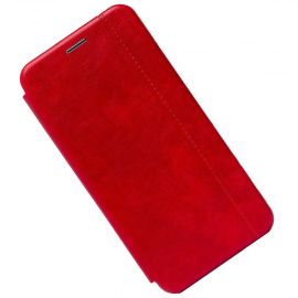 Чехол для Samsung SM-G980F (Galaxy S20) флип боковой кожзам №3 <красный>