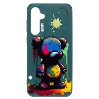 Чехол для Samsung SM-S711B (Galaxy S23 FE) силиконовый (рис. 335/медведь) <темно-зеленый> ― OnlineBazar.su
