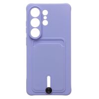 Чехол для Samsung SM-S948B (Galaxy S26 Ultra) силиконовый с картхолдером №4 <светло-фиолетовый> ― OnlineBazar.su