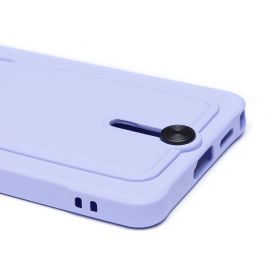 Чехол для Samsung SM-S948B (Galaxy S26 Ultra) силиконовый с картхолдером №4 <светло-фиолетовый>
