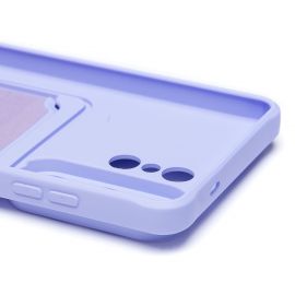 Чехол для Samsung SM-S948B (Galaxy S26 Ultra) силиконовый с картхолдером №4 <светло-фиолетовый>