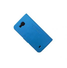 Чехол для Samsung i9260 (Galaxy Premier) флип боковой натуральная кожа Xuenair Wax Oil Series <голубой>