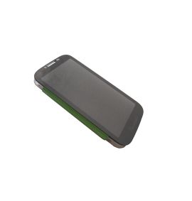 Чехол для Samsung i9502 (Galaxy S4 Duos) обложка стекло + натуральная кожа Xuenair Mirror Dress Series <зеленый>