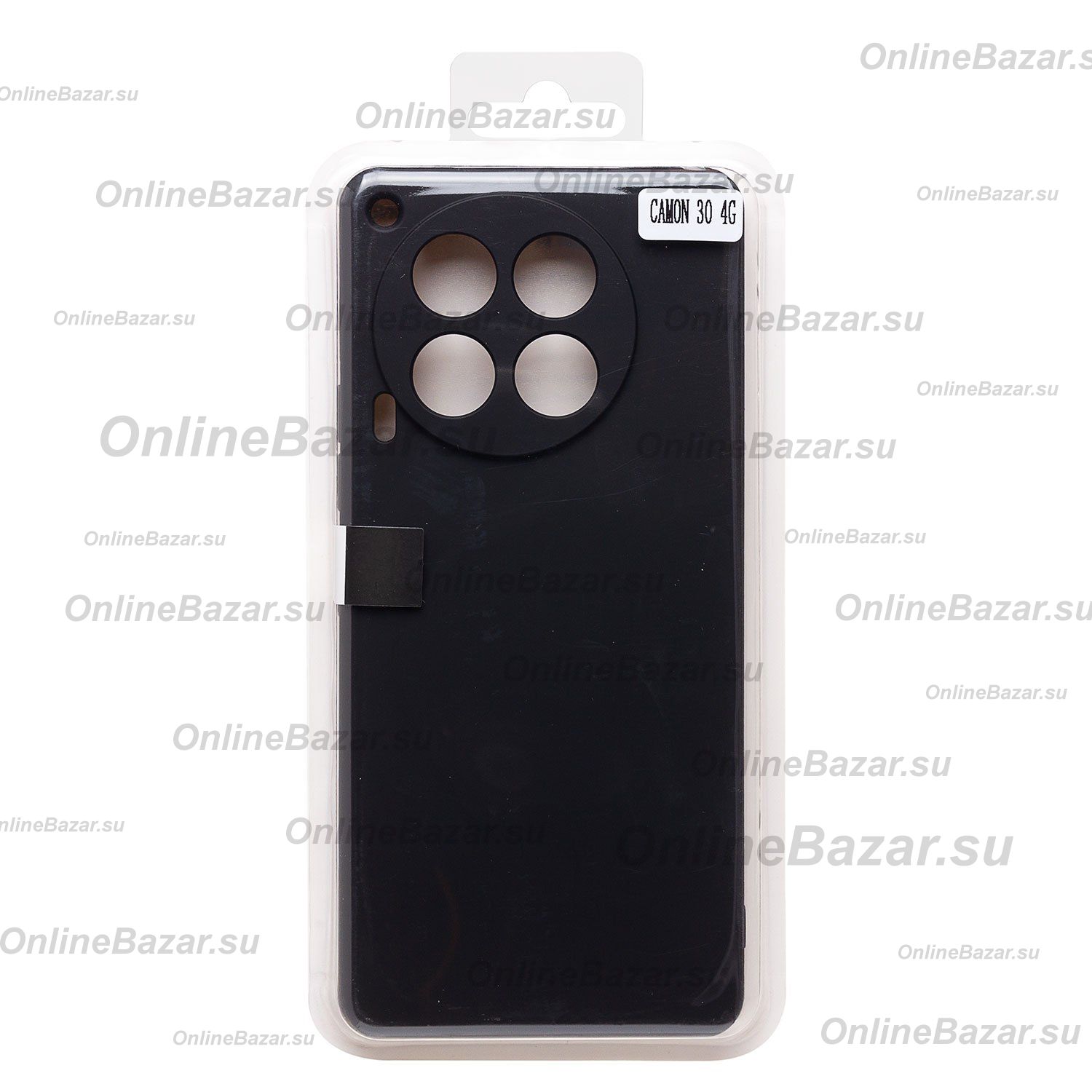 Чехол для Tecno Camon 30 (CL6) силиконовый Soft Touch 4 <черный> ― OnlineBazar.su