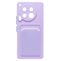 Чехол для Tecno Camon 30 (CL6) силиконовый с картхолдером №9 <светло-фиолетовый> ― OnlineBazar.su