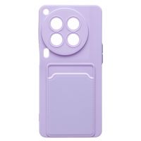 Чехол для Tecno Camon 30 Premier 5G (CL9) силиконовый с картхолдером №9 <светло-фиолетовый> ― OnlineBazar.su