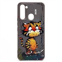 Чехол для Tecno Spark 8C (KG5n) силиконовый (рис. 335/тигр) <серый> ― OnlineBazar.su