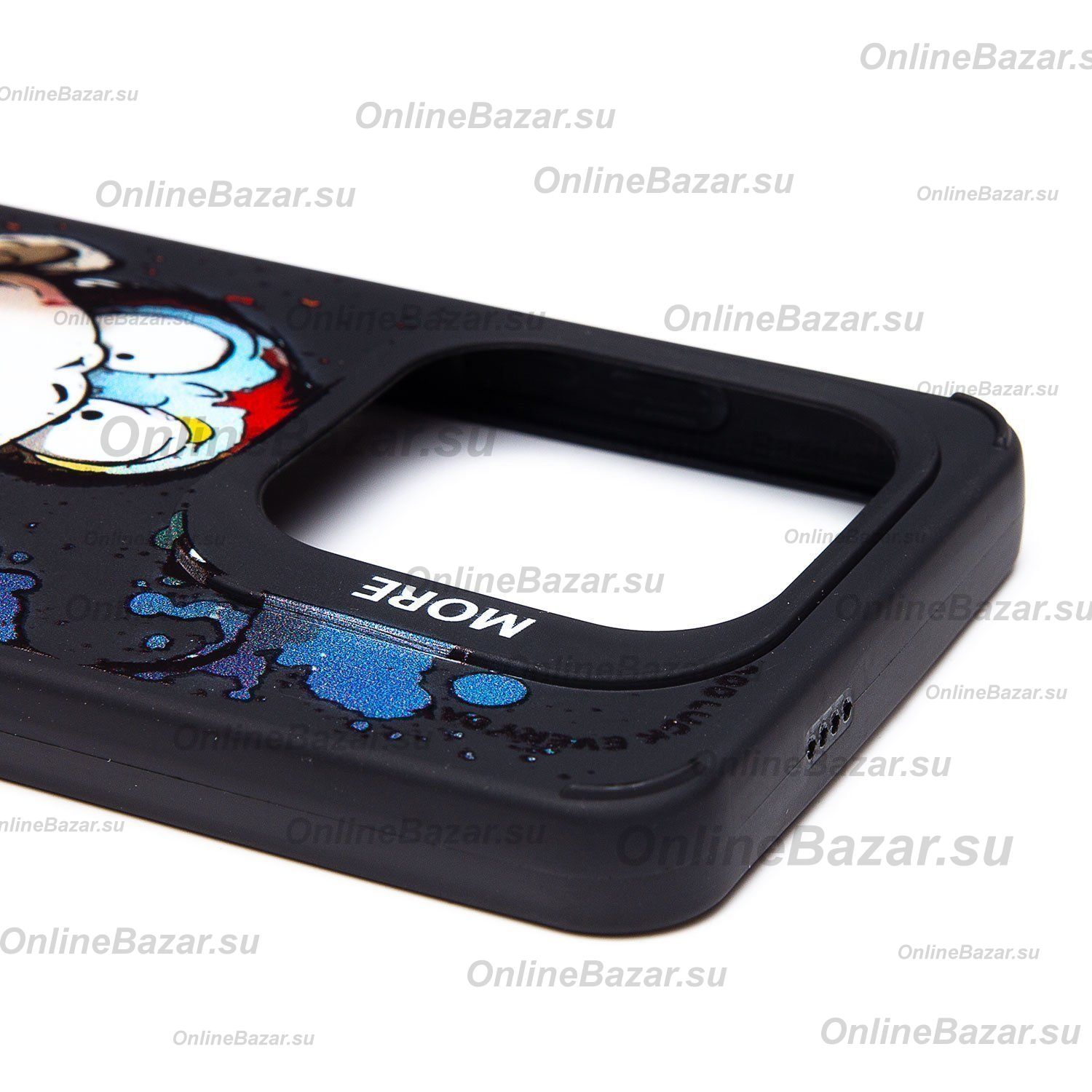 Чехол для Tecno Spark Go 2024 (BG6) силиконовый (рис. 335/обезьяна) <черный> ― OnlineBazar.su