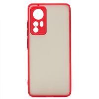Чехол для Xiaomi 12 пластиковый с окантовкой <красный> ― OnlineBazar.su