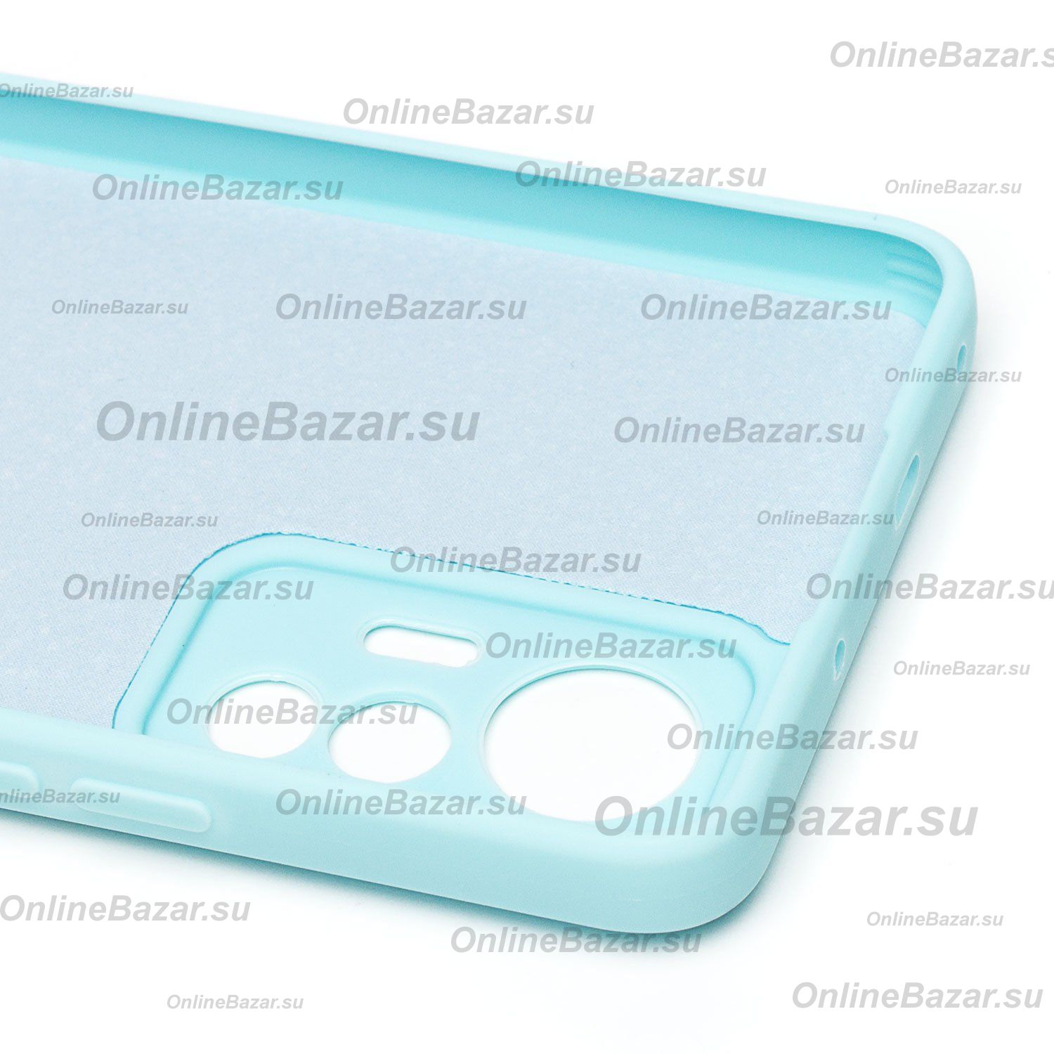 Чехол для Xiaomi 12 Lite силиконовый Soft Touch 2 <голубой> ― OnlineBazar.su