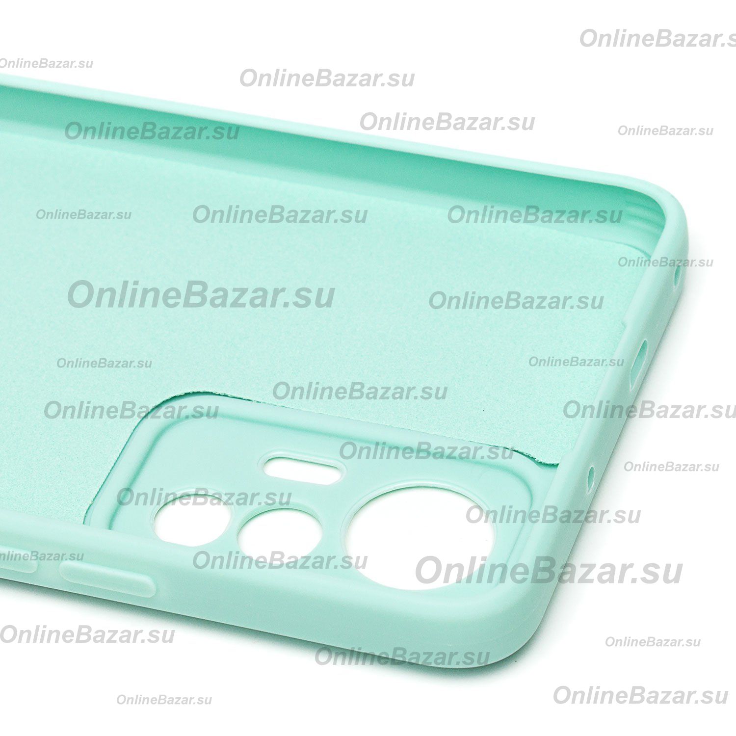 Чехол для Xiaomi 12 Lite силиконовый Soft Touch 2 <мятный> ― OnlineBazar.su