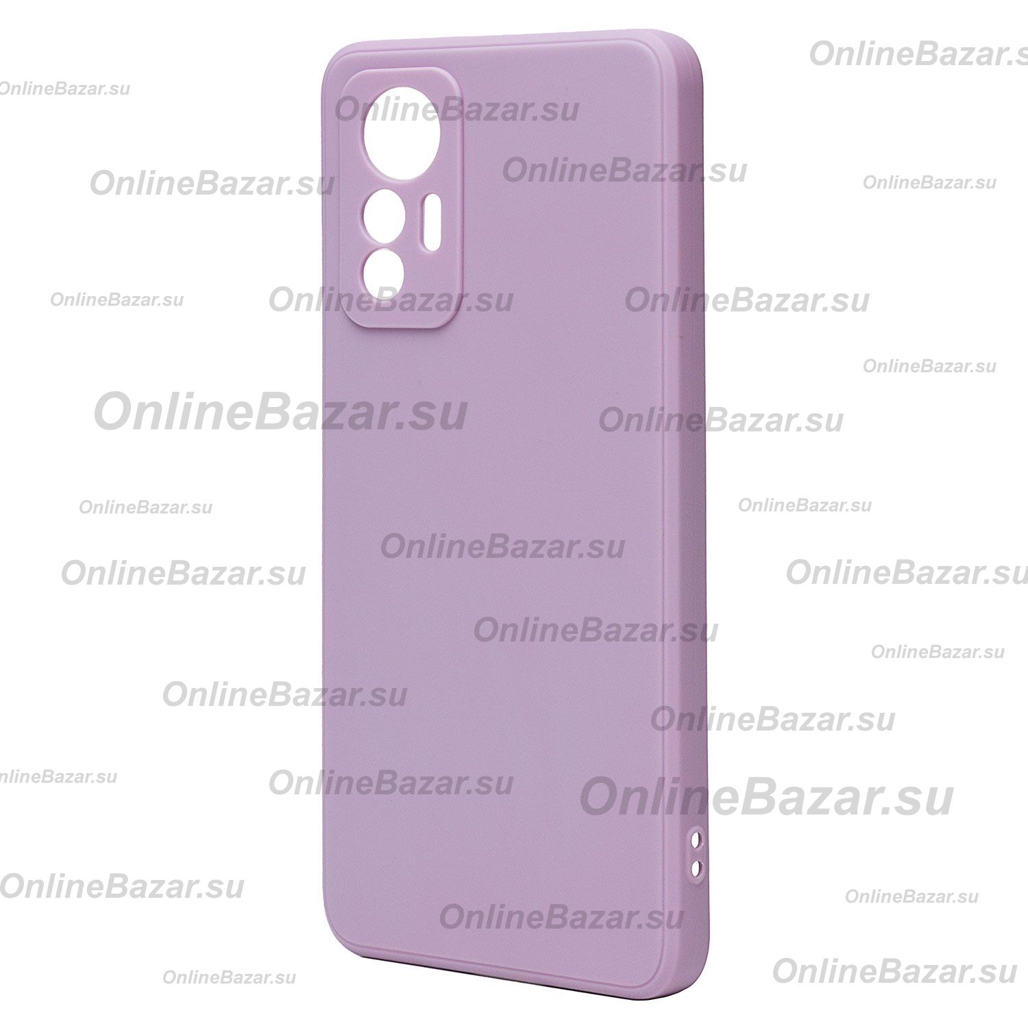 Чехол для Xiaomi 12 Lite силиконовый Soft Touch 2 <светло-фиолетовый> ― OnlineBazar.su