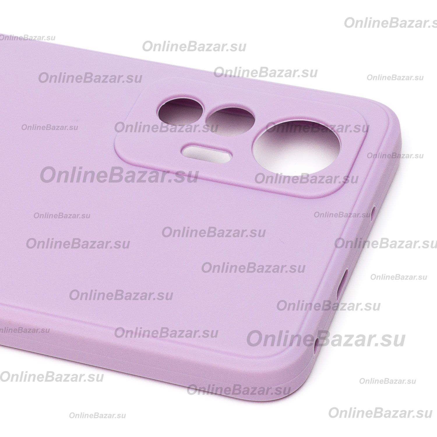 Чехол для Xiaomi 12 Lite силиконовый Soft Touch 2 <светло-фиолетовый> ― OnlineBazar.su