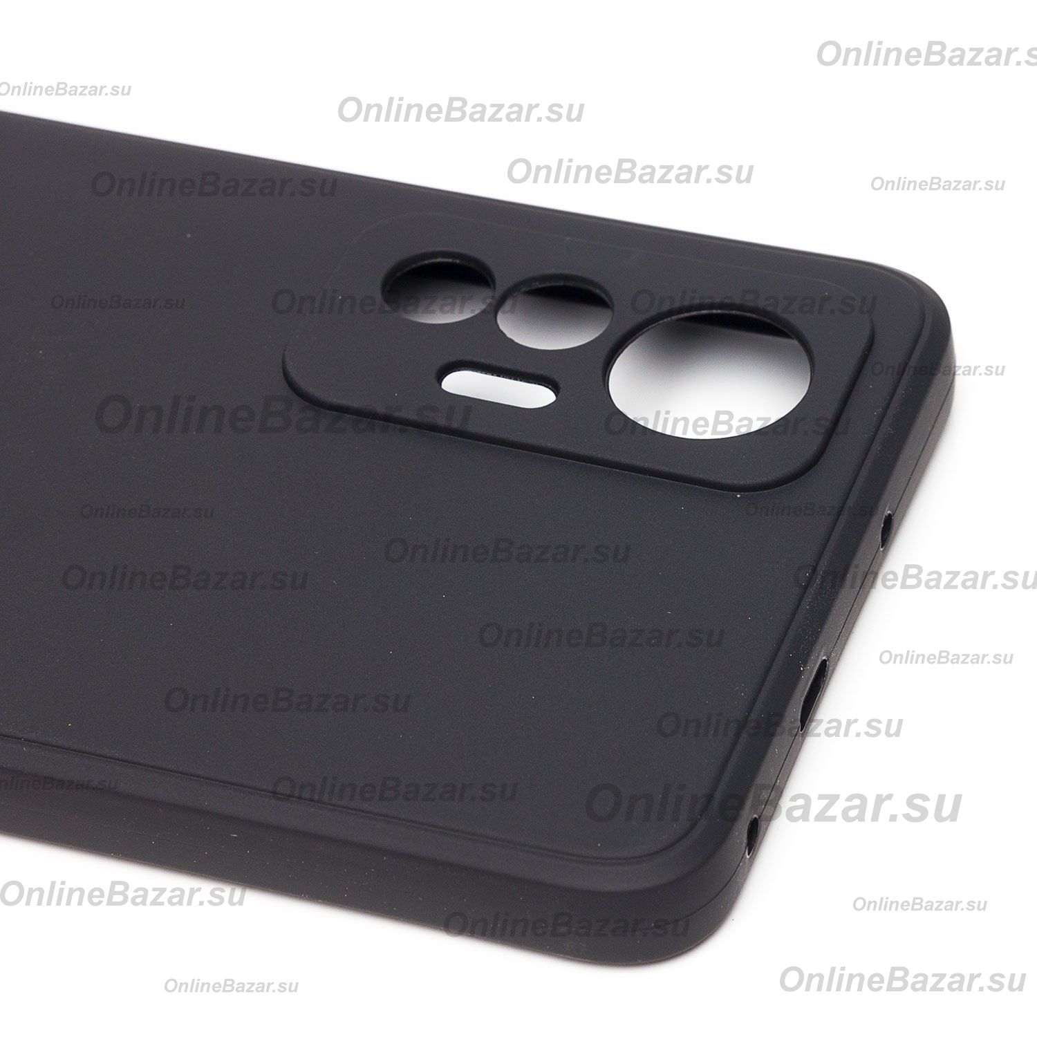 Чехол для Xiaomi 12 Lite силиконовый Soft Touch 2 <черный> ― OnlineBazar.su