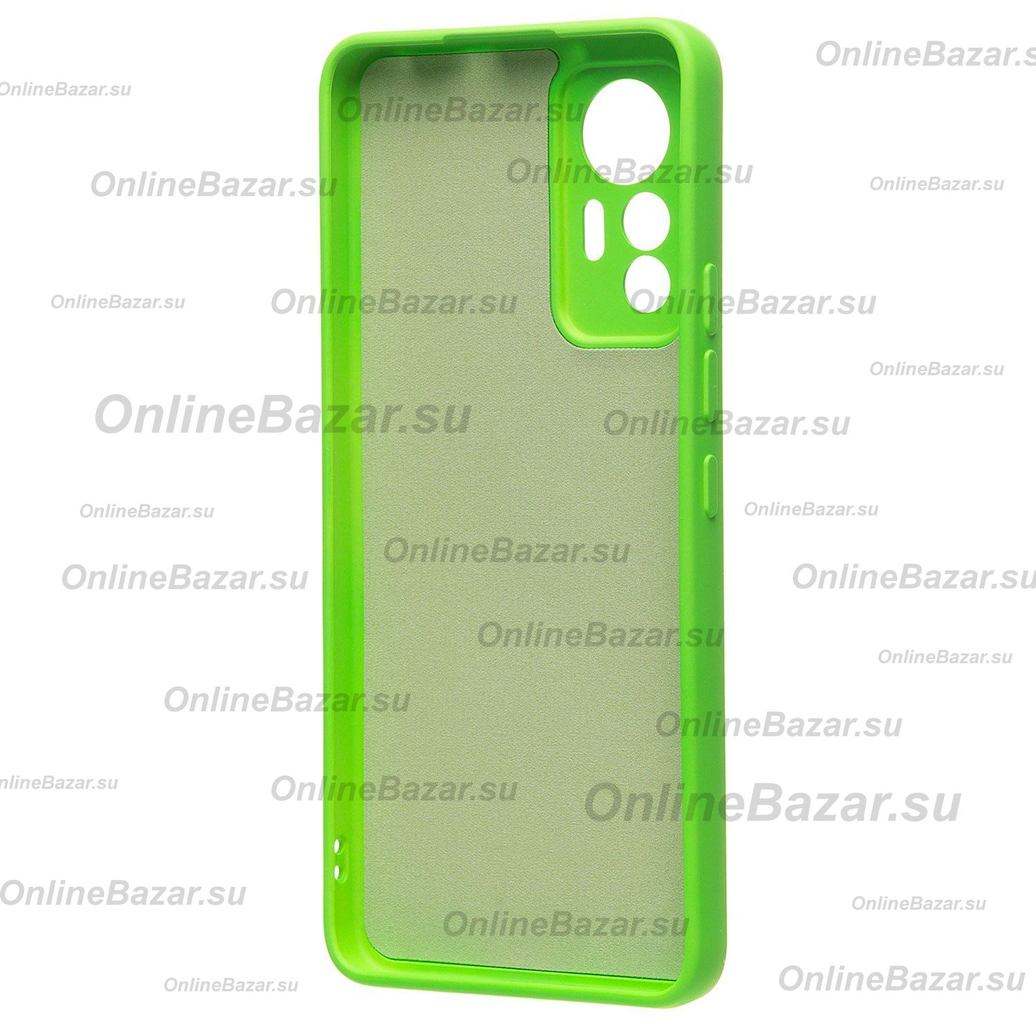 Чехол для Xiaomi 12 Lite силиконовый Soft Touch 2 <зеленый> ― OnlineBazar.su