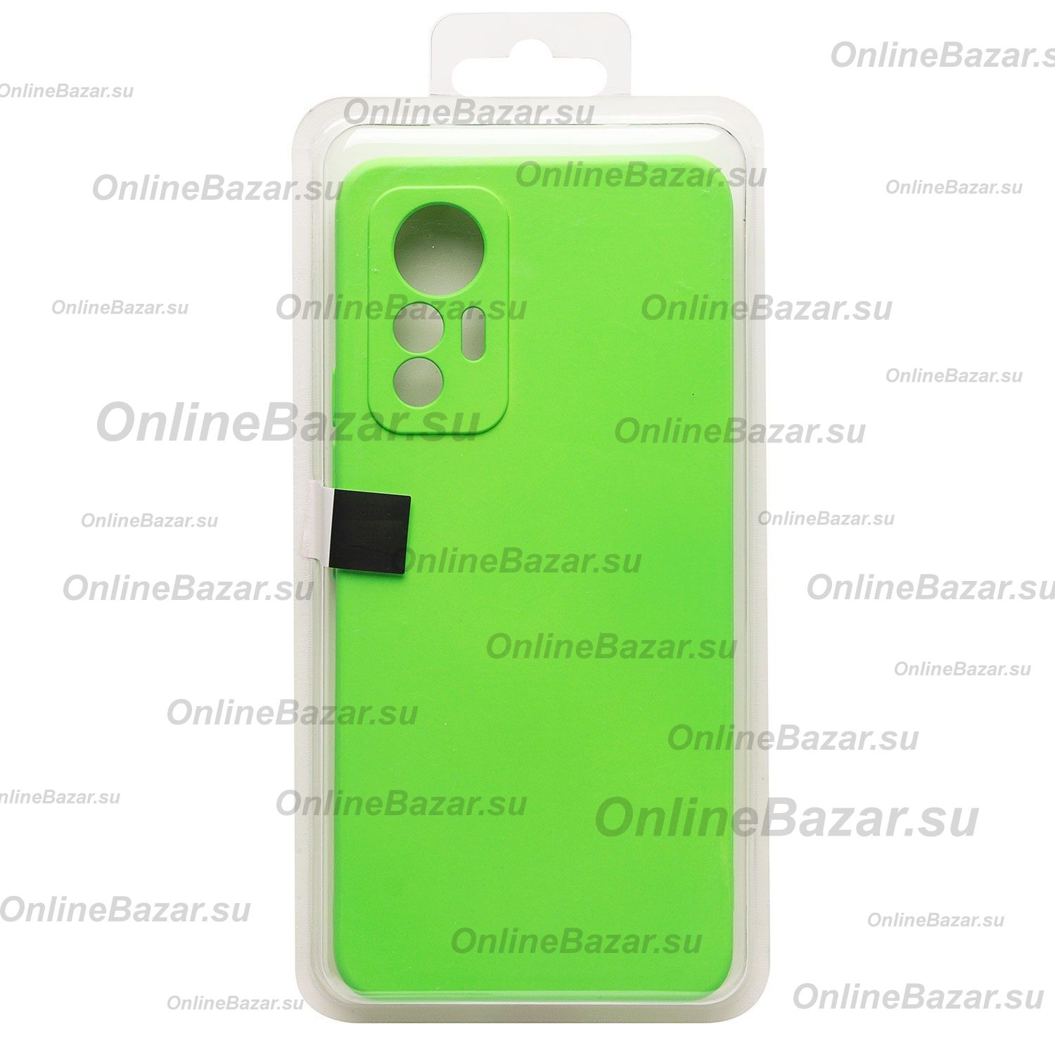 Чехол для Xiaomi 12 Lite силиконовый Soft Touch 2 <зеленый> ― OnlineBazar.su