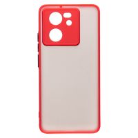 Чехол для Xiaomi 13T Pro пластиковый с окантовкой <красный> ― OnlineBazar.su