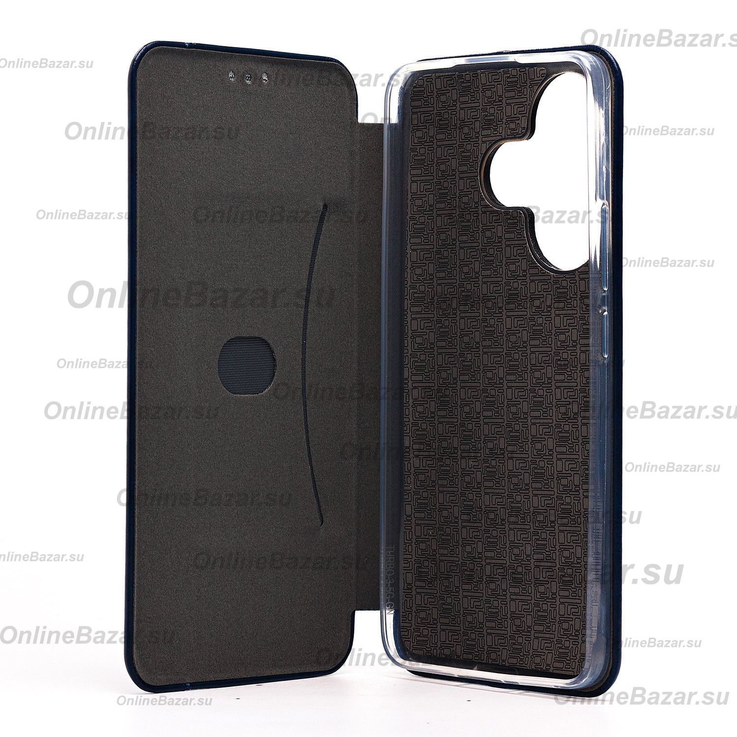 Чехол для Xiaomi Poco F6 флип боковой кожзам №3 <синий> ― OnlineBazar.su
