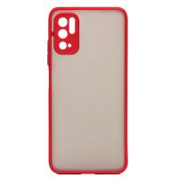 Чехол для Xiaomi M2103K19PG пластиковый с окантовкой <красный> ― OnlineBazar.su